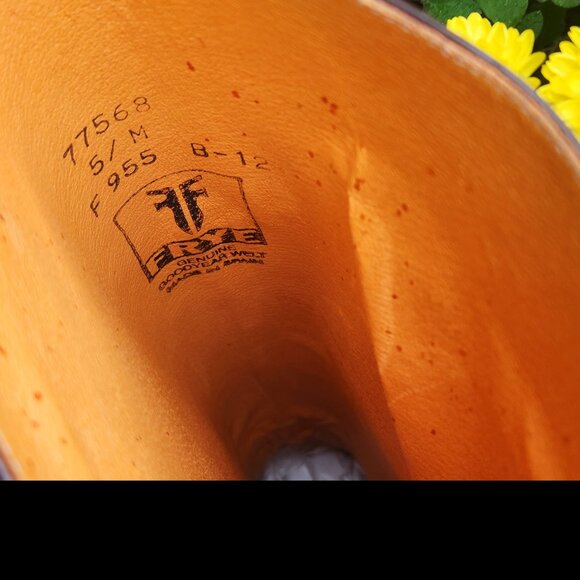 Brand New Frye Dorado - B'ful shade of Brown Riding Boot Leather Tall Sz 5/5.5 - Picture 10 of 10